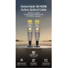 Cable óptico activo HDMI 2.1 Equip 15 m, tipo D + A desmontables, 48 Gbit/s, 8K/60Hz