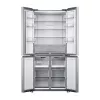 Frigorífico side-by-side independiente Xiaomi Mijia Cross Door 502L – Total 502 L (frigorífico 326 L / congelador 176 L), No Frost, clase de eficiencia energética E, altura 191,2 cm, 37 dB, Plata cepillado