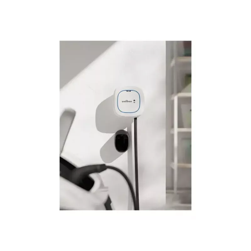 Wallbox Pulsar Max Wallbox 22 kW, Wi‑Fi y Bluetooth, cable de 5 m, IP54, IK10, Blanco
