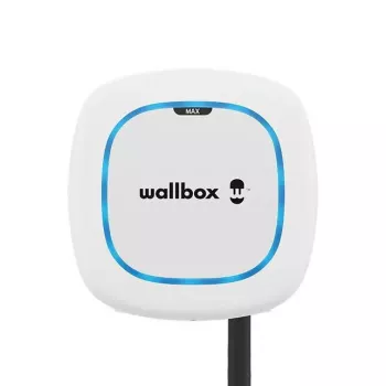 Wallbox Pulsar Max Wallbox 22 kW, Wi‑Fi y Bluetooth, cable de 5 m, IP54, IK10, Blanco