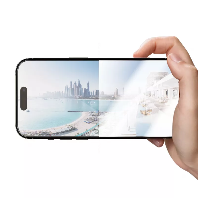 Protector de pantalla PanzerGlass® Anti-Reflective iPhone 14 Pro | Ultra-Wide Fit con EasyAligner