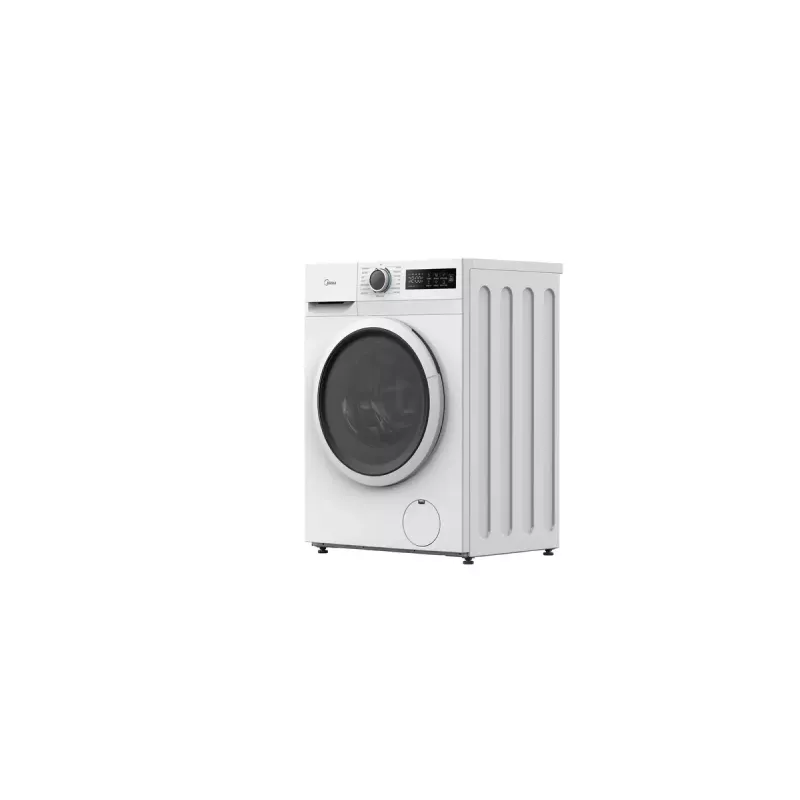 Lavadora de carga frontal Midea MF110W80BA10/W-HR — 8 kg, 1400 rpm, clase energética A, pantalla LED, función vapor, 60×48 cm