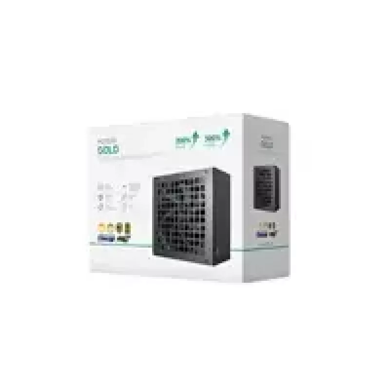 Fuente de alimentación DeepCool GAMERSTORM PQ750G 750W, ventilador de 120mm, totalmente modular, 80+ Gold, ATX 3.1, negro