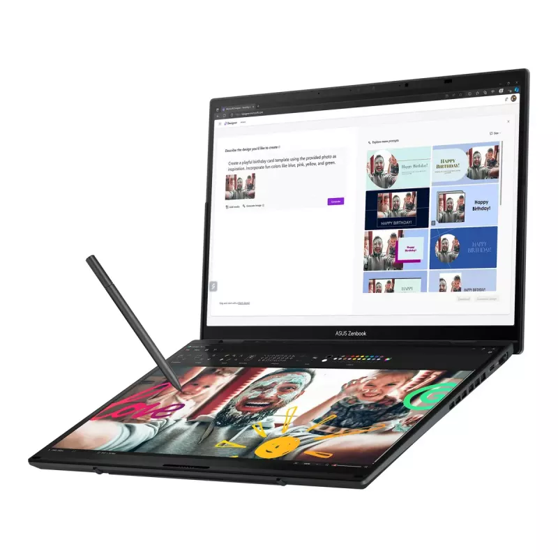 Portátil ASUS Zenbook Duo UX8406CA-QL287W 14 inch OLED táctil FHD 1920x1200 Intel Core Ultra 7 255H 16GB LPDDR5X 1TB SSD Intel Arc Windows 11 Home