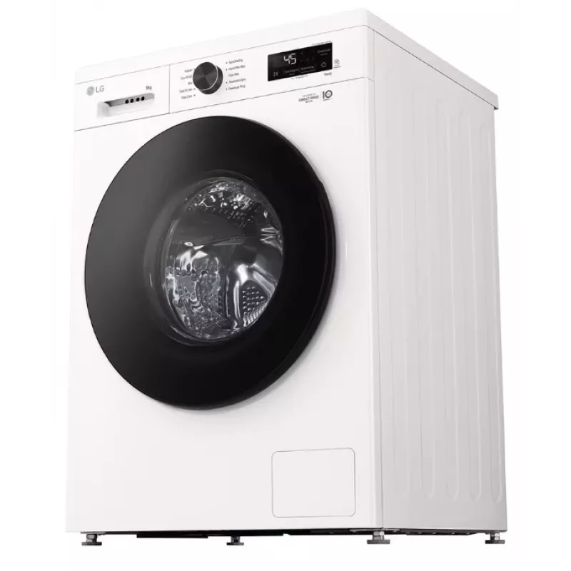 Lavadora de carga frontal LG F4X1009NWB — 9 kg, 1310 rpm, clase A, blanca