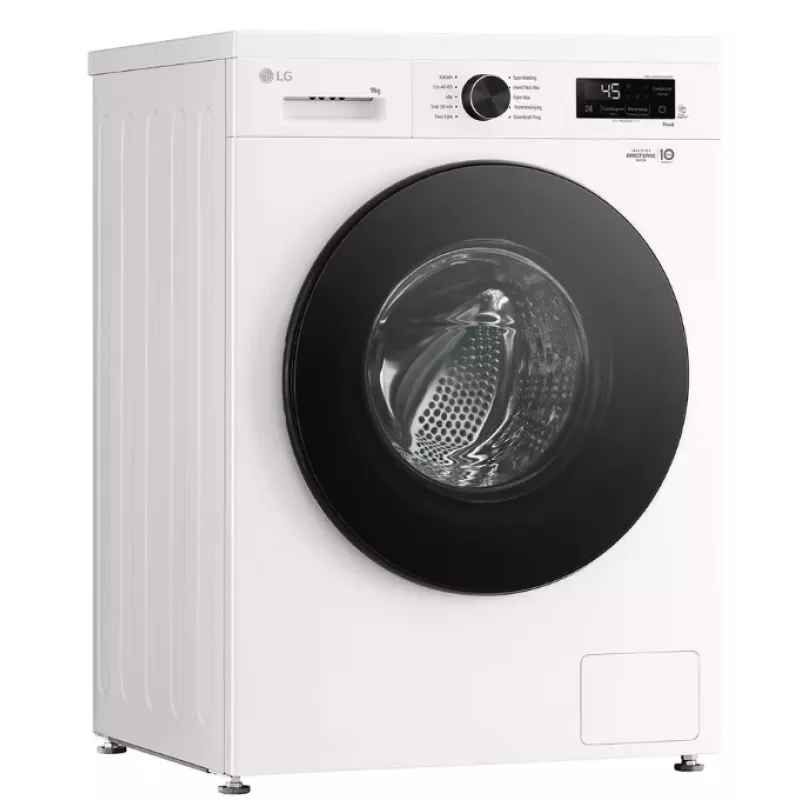 Lavadora de carga frontal LG F4X1009NWB — 9 kg, 1310 rpm, clase A, blanca