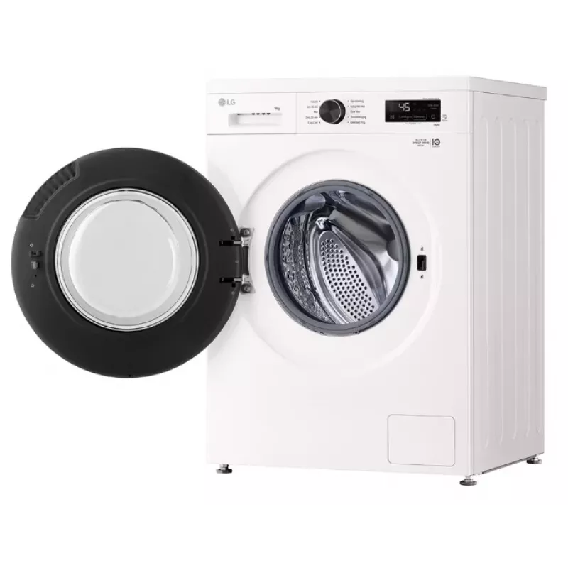 Lavadora de carga frontal LG F4X1009NWB — 9 kg, 1310 rpm, clase A, blanca