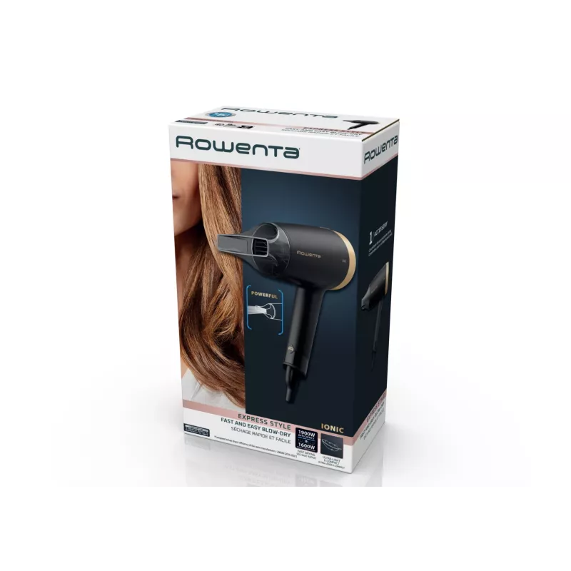 Secador de pelo Rowenta Express Style CV1810 1600 W Negro, Plata