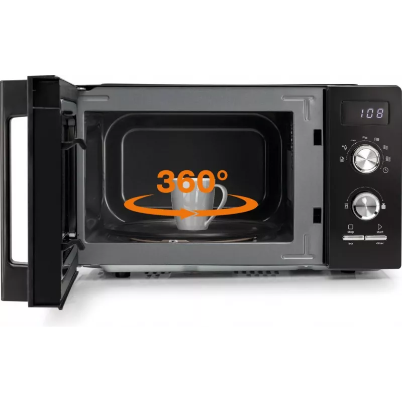 Microondas combinado Gorenje MO20A3BH Negro Encimera 20 L 800 W