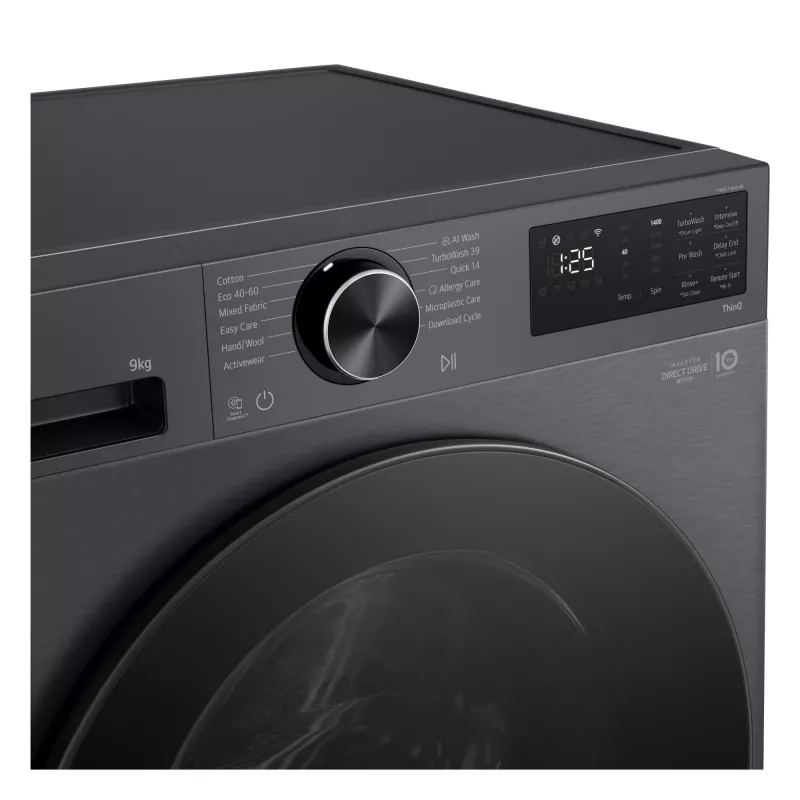 LG F2X50S9TBB Lavadora de carga frontal 9 kg 1170 rpm Negra