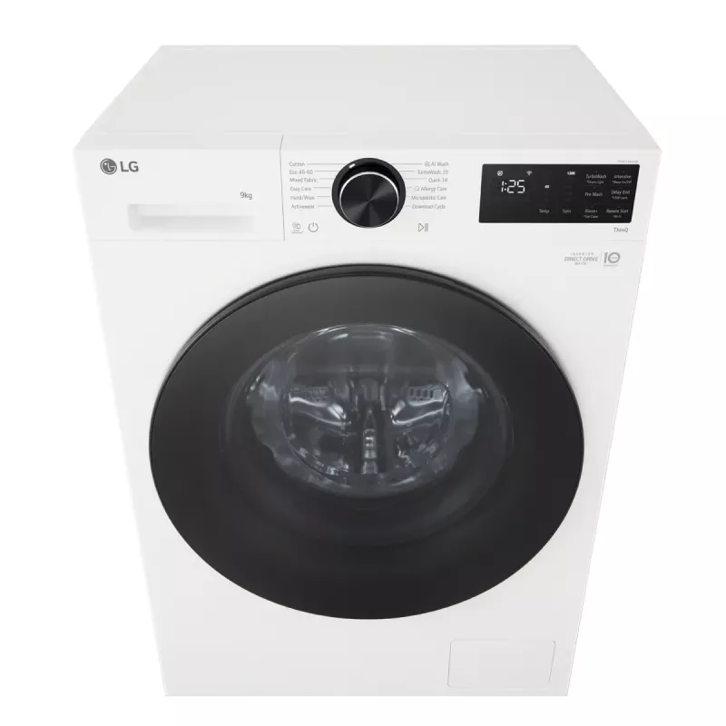 Lavadora secadora LG F2X50S9TWB, carga frontal, 9 kg, 1170 rpm, A Energía, 600×535×850 mm, blanca