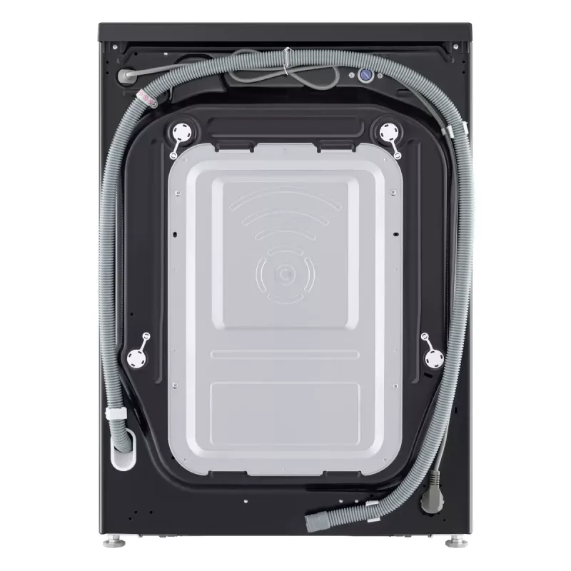 LG F4X5011TBB, A, carga frontal, capacidad de lavado 11 kg, profundidad 56,5 cm, 1400 rpm, Lavadora de carga frontal negra 1351 rpm
