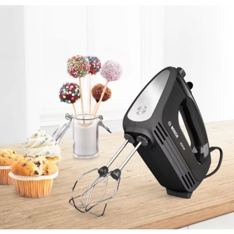 Bosch MFQ2420B Batidora de mano 400 W Negra, Plata