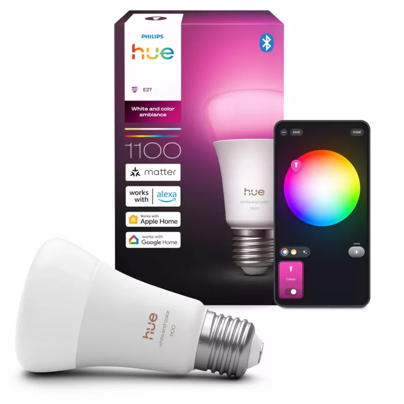 Philips Hue White and Colour Ambience A60 – E27 bombilla inteligente – 1100