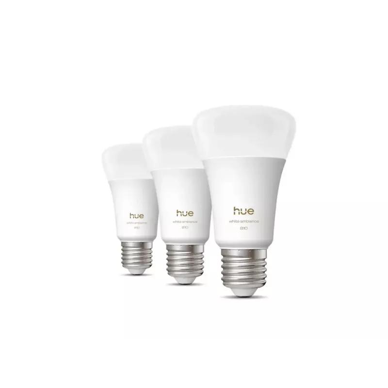 Philips Hue WA 810 A60 3P EU | E27 | 6 W | Luz de blanco cálido a frío | Bluetooth, Zigbee