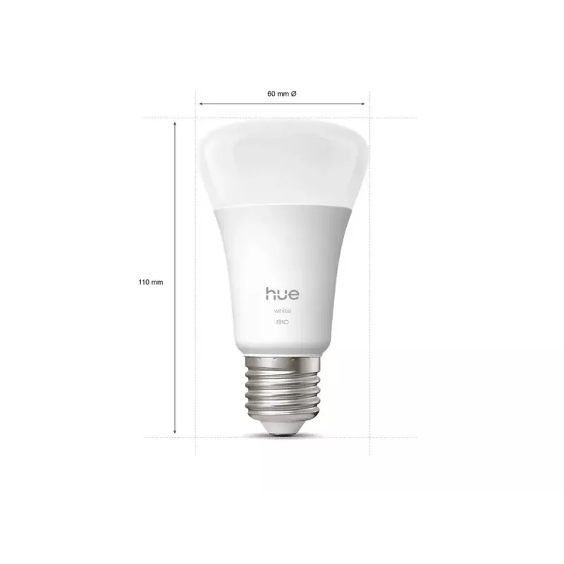 Philips Hue W 810 A60 2P EU | E27 | 7 W | Luz de blanco cálido a blanco luz de día | Bluetooth, Zigbee