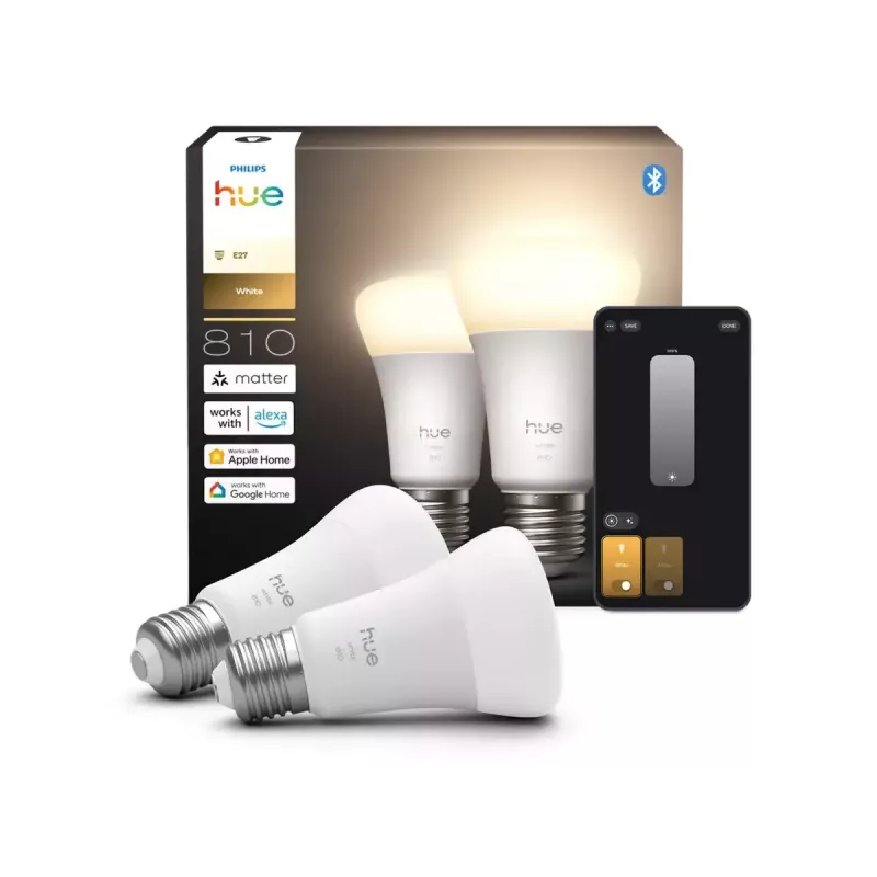 Philips Hue W 810 A60 2P EU | E27 | 7 W | Luz de blanco cálido a blanco luz de día | Bluetooth, Zigbee