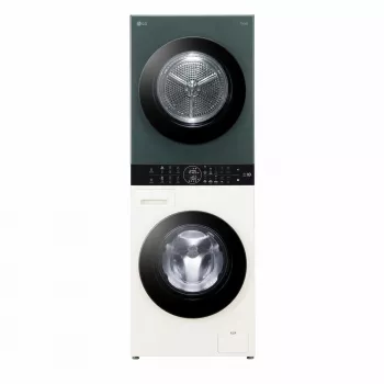 Lavadora secadora LG WT1210EGF de libre instalación carga frontal, 22 kg, 1400 rpm, Verde/Blanca