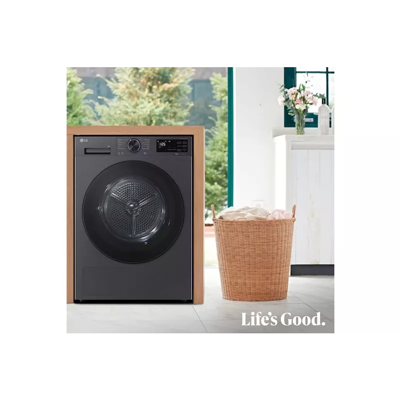 LG RHX5009TBB Secadora de ropa de libre instalación carga frontal 9 kg Grafito