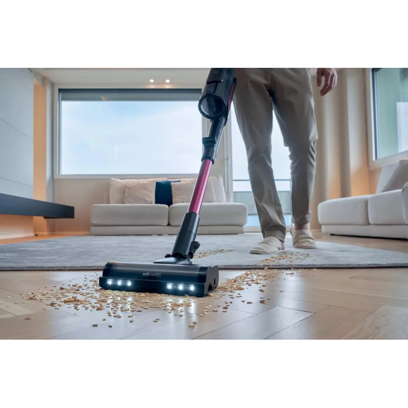 Hoover HF610HX 011 Aspirador de escoba batería en seco EPA sin bolsa 0,7 L 650 W Magenta 4 Ah
