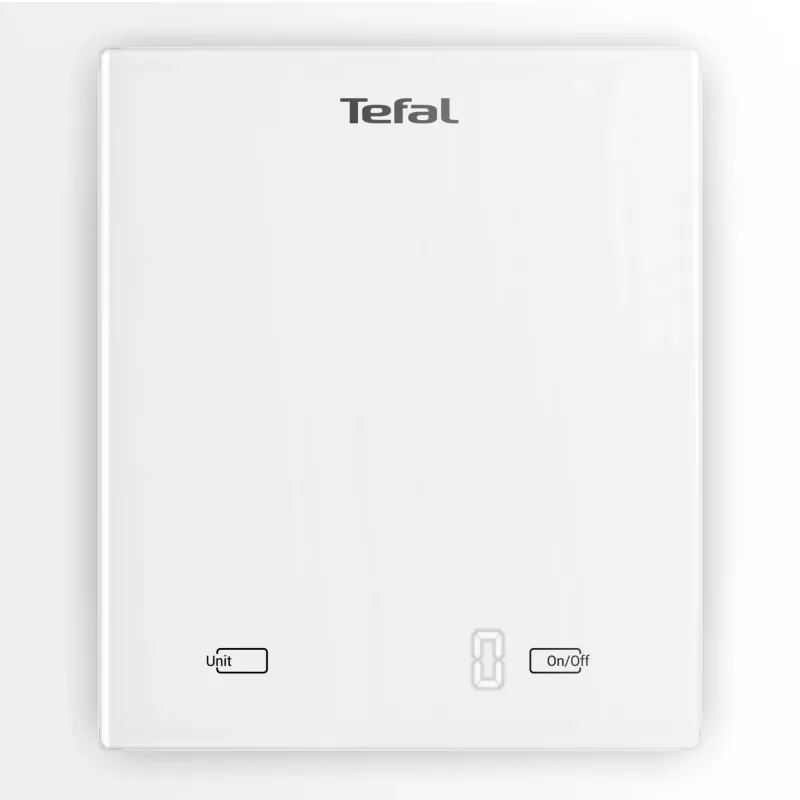 Báscula de cocina electrónica Tefal Essential BC5504V0 — 5 kg de capacidad, 1 g de precisión, pantalla LCD, blanca