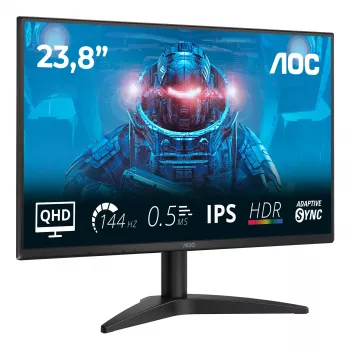 AOC B3 Q24B36X Monitor de ordenador 60,5 cm (23,8 pulgadas) 2560 x 1440 píxeles Quad HD LED Negro