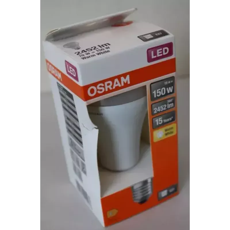 LEDvance Parathom Classic LED E27 19W 827 (blanco cálido) no regulable — embalaje dañado
