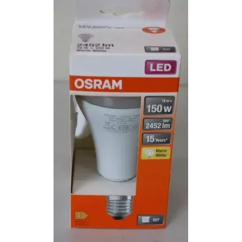 LEDvance Parathom Classic LED E27 19W 827 (blanco cálido) no regulable — embalaje dañado