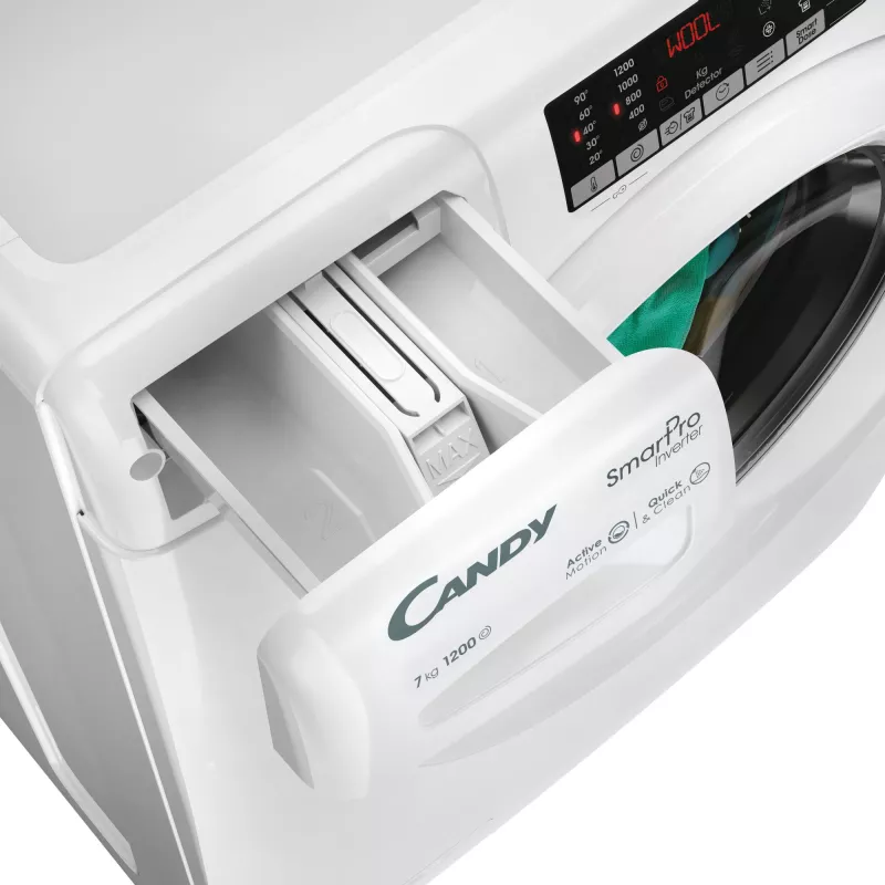 Lavadora Candy Smart Pro Inverter CO4 274TWM6/1-S carga frontal 7 kg 1200 rpm Blanca