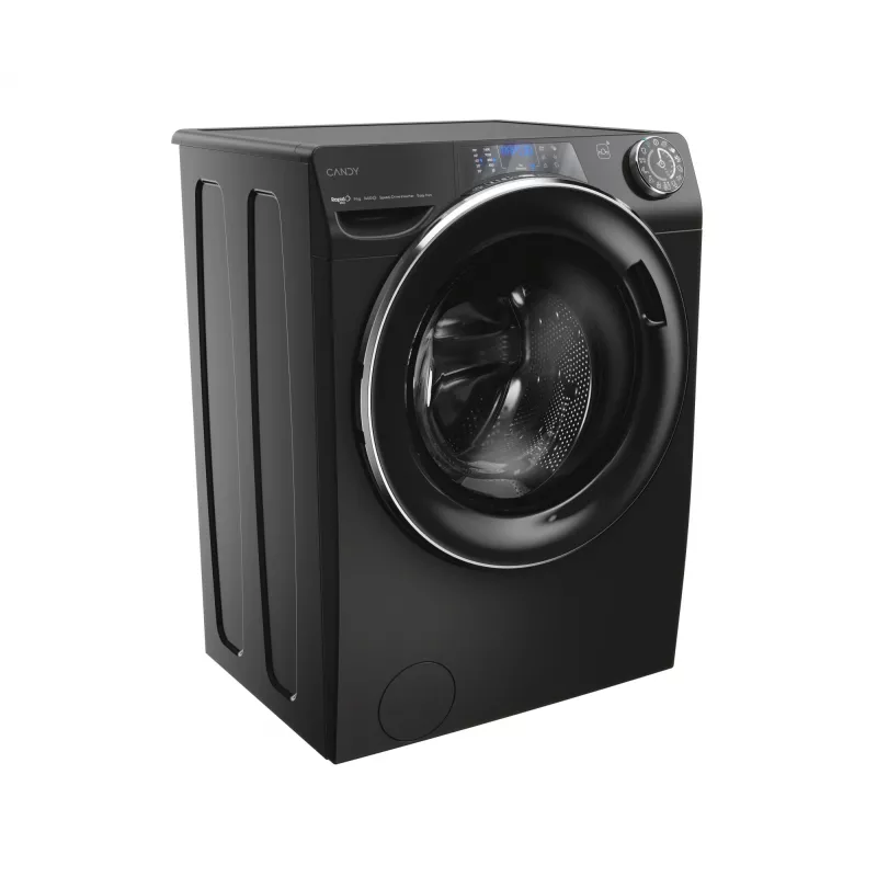 Lavadora Candy RapidÓ PRO RP 496BWMBCB/1-S carga frontal 9 kg 1400 rpm Negra