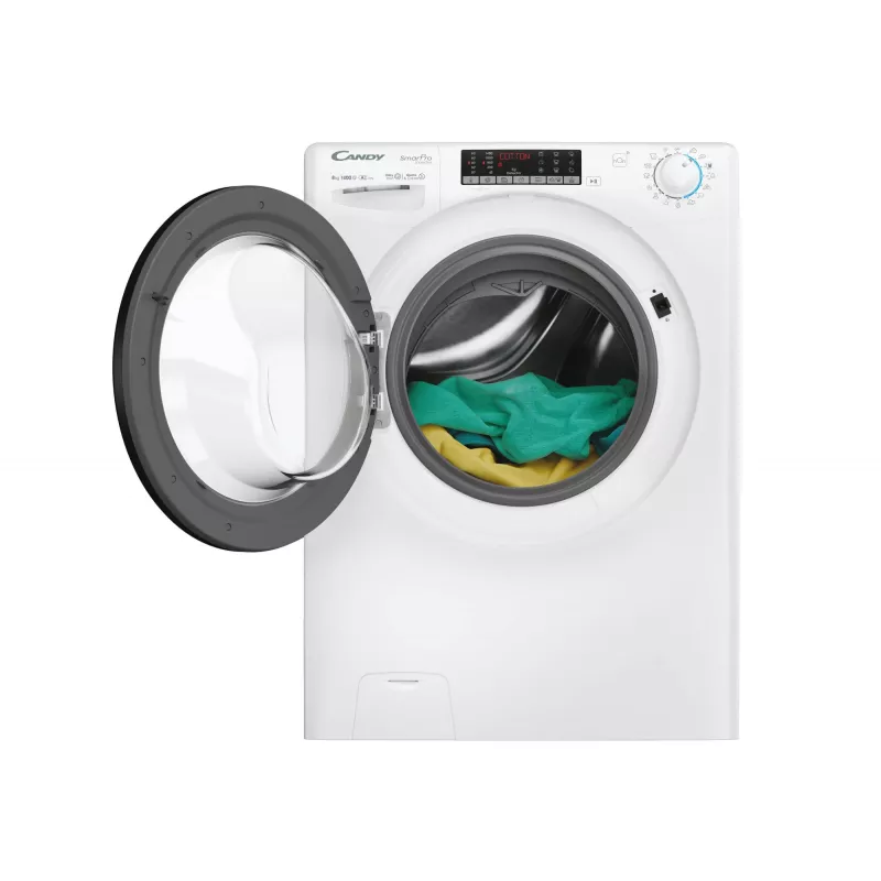 Lavadora Candy Smart Pro Inverter CSO486TWMB6/1-S Carga frontal 8 kg 1400 rpm Blanca