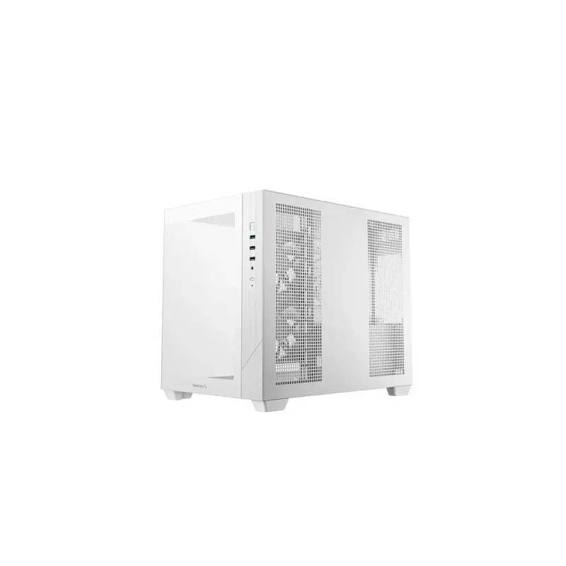 Caja de PC DeepCool CG330 3F Blanca — chasis semitorre ATX, blanca