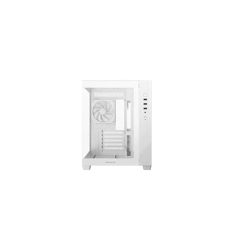 Caja de PC DeepCool CG330 3F Blanca — chasis semitorre ATX, blanca