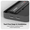 Caja para SSD Hyper HD2500GL para SSD M.2 PCIe (USB4 Gen4, USB‑C) Negra