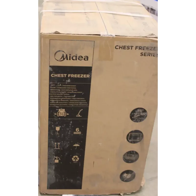 Arcón congelador Midea MDRC152FEE01 — 99 L netos, altura 85 cm, clase de eficiencia energética E, Blanco