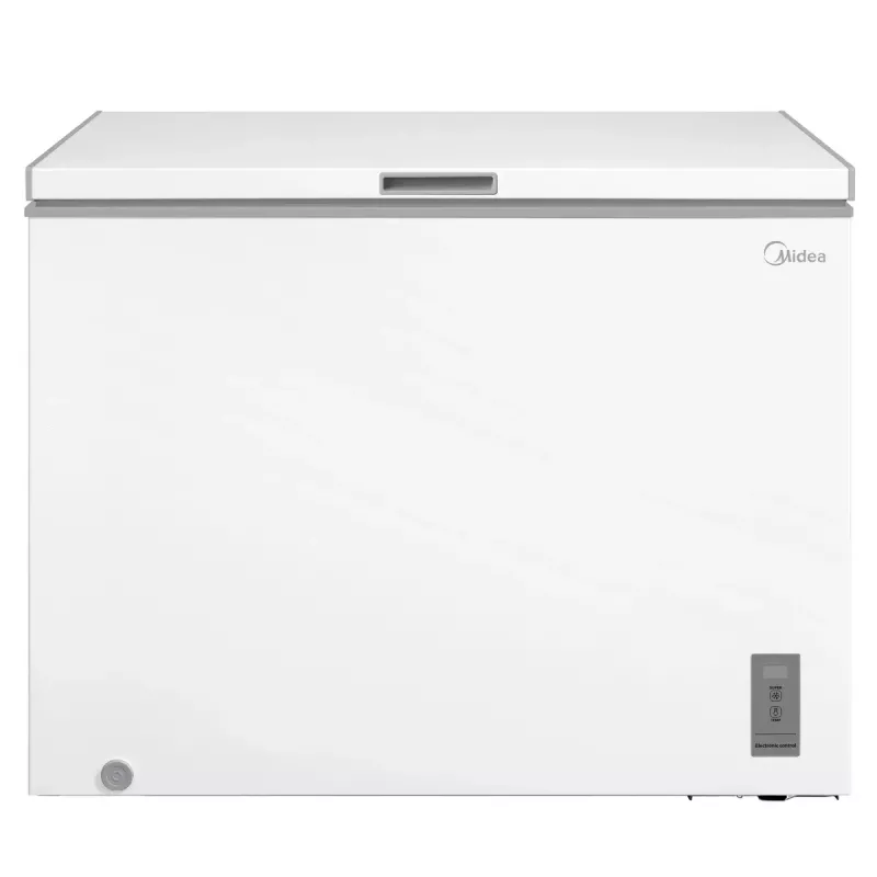 Arcón congelador Midea MDRC411FZE01 — independiente, capacidad 293 L, clase de eficiencia energética E, capacidad de congelación 14 kg/24h, blanco