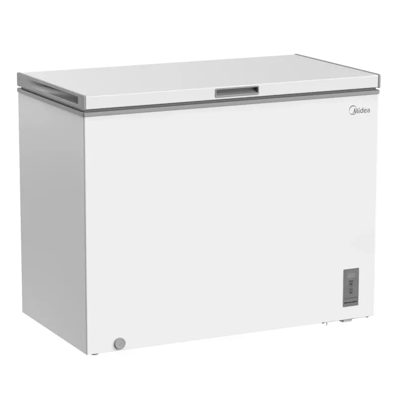 Arcón congelador Midea MDRC411FZE01 — independiente, capacidad 293 L, clase de eficiencia energética E, capacidad de congelación 14 kg/24h, blanco