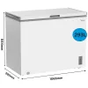 Arcón congelador Midea MDRC411FZE01 — independiente, capacidad 293 L, clase de eficiencia energética E, capacidad de congelación 14 kg/24h, blanco