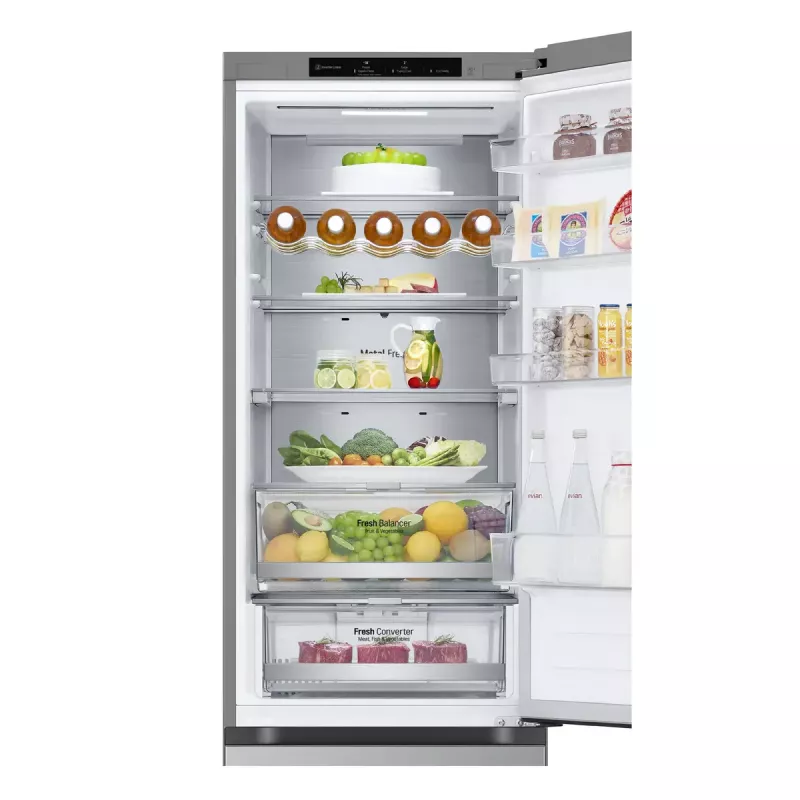 Frigorífico combi LG GBV7280CPY.APYQEUR Independiente 387 l Acero inoxidable