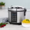 Olla multifunción Tristar RK-6132 — 1,5 L, 500 W, 7 programas automáticos, LCD, Acero inoxidable/Negro