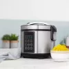 Olla multifunción Tristar RK-6132 — 1,5 L, 500 W, 7 programas automáticos, LCD, Acero inoxidable/Negro