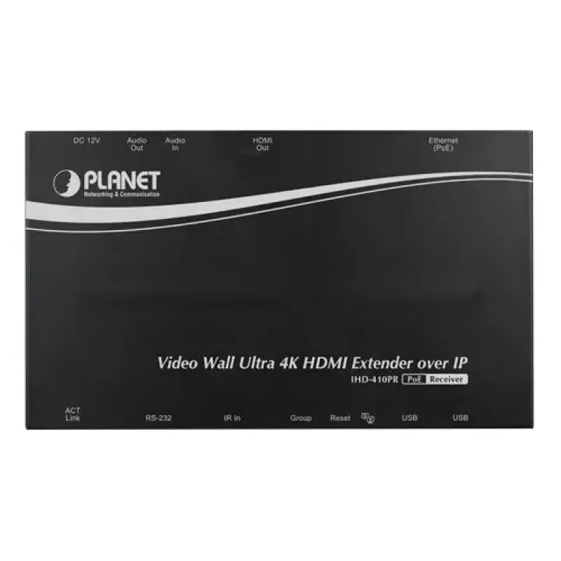 PLANET IHD-410PR receptor HDMI/USB Ultra 4K para videowall