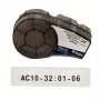 Etiqueta autoadhesiva continua para impresora Brady M21-750-414 — 1,9 cm de alto, negro sobre blanco