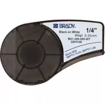 Etiqueta autoadhesiva para impresora Brady 139744 negra blanca
