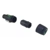 Conector macho speakON de 4 polos EQUIP conector hembra de 4 polos, negro, 22,5×22,5 mm, 30 g