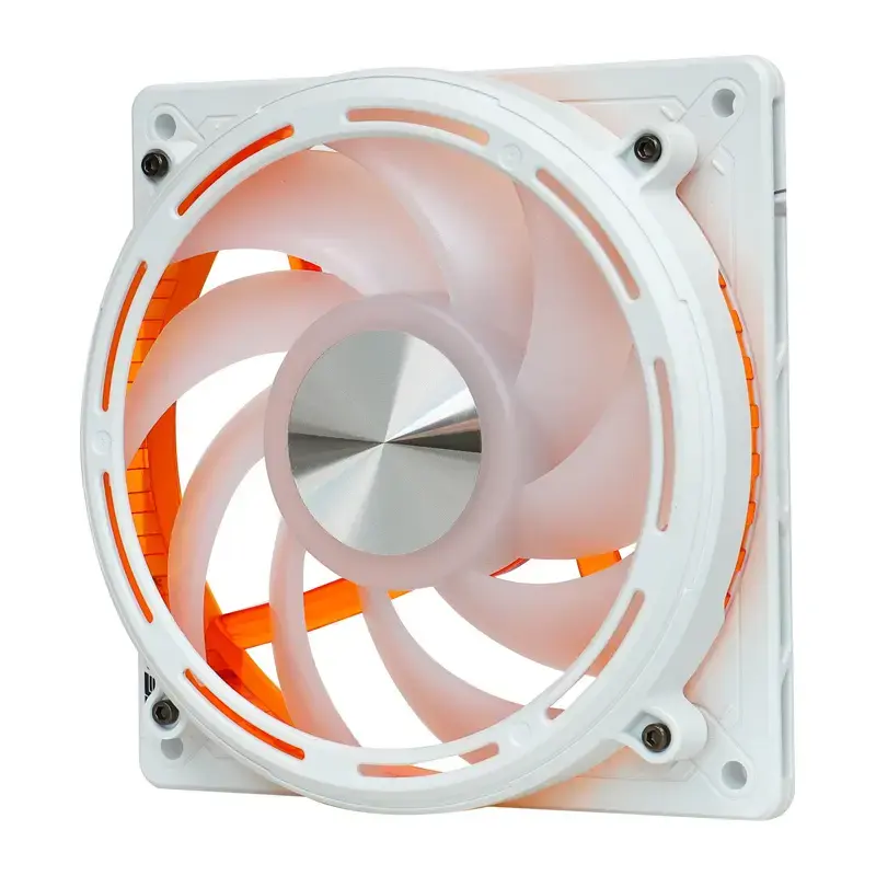 Ventilador de caja Darkflash DE8 (blanco) — ventilador único/refrigeración de caja