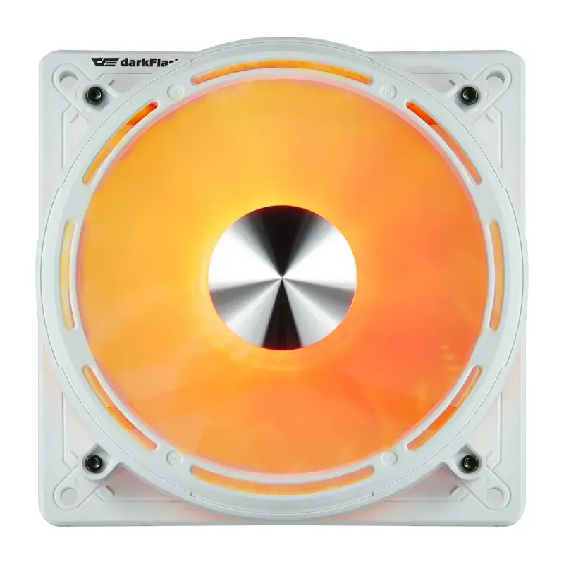 Ventilador de caja Darkflash DE8 (blanco) — ventilador único/refrigeración de caja