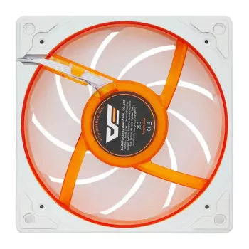 Ventilador de caja Darkflash DE8 (blanco) — ventilador único/refrigeración de caja