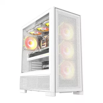 Caja de ordenador Darkflash AIRNOVA (blanca) con 3 ventiladores preinstalados