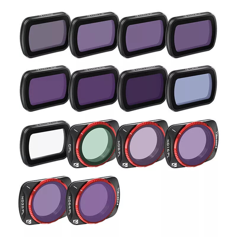 Set de filtros de cámara Freewell para DJI Osmo Pocket 3 – kit de 14 piezas